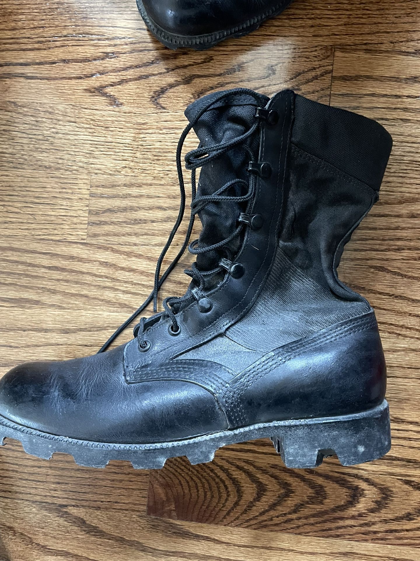 Vintage Black Military Boots