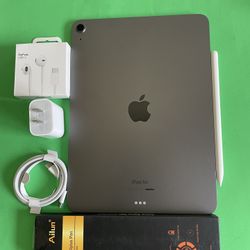 Apple IPad Air 5th Generation (10.9” Liquid Retina/ M1 chip / 2022 Model) 64GB with pen, keyboard case & Accessories (256gb $499)