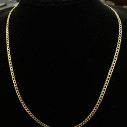$1050 Two Tone Gold Cuban Chain