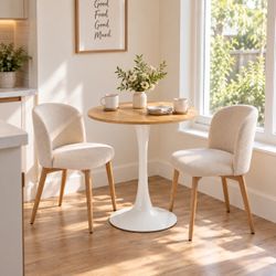Round Dining Tulip Table for 2