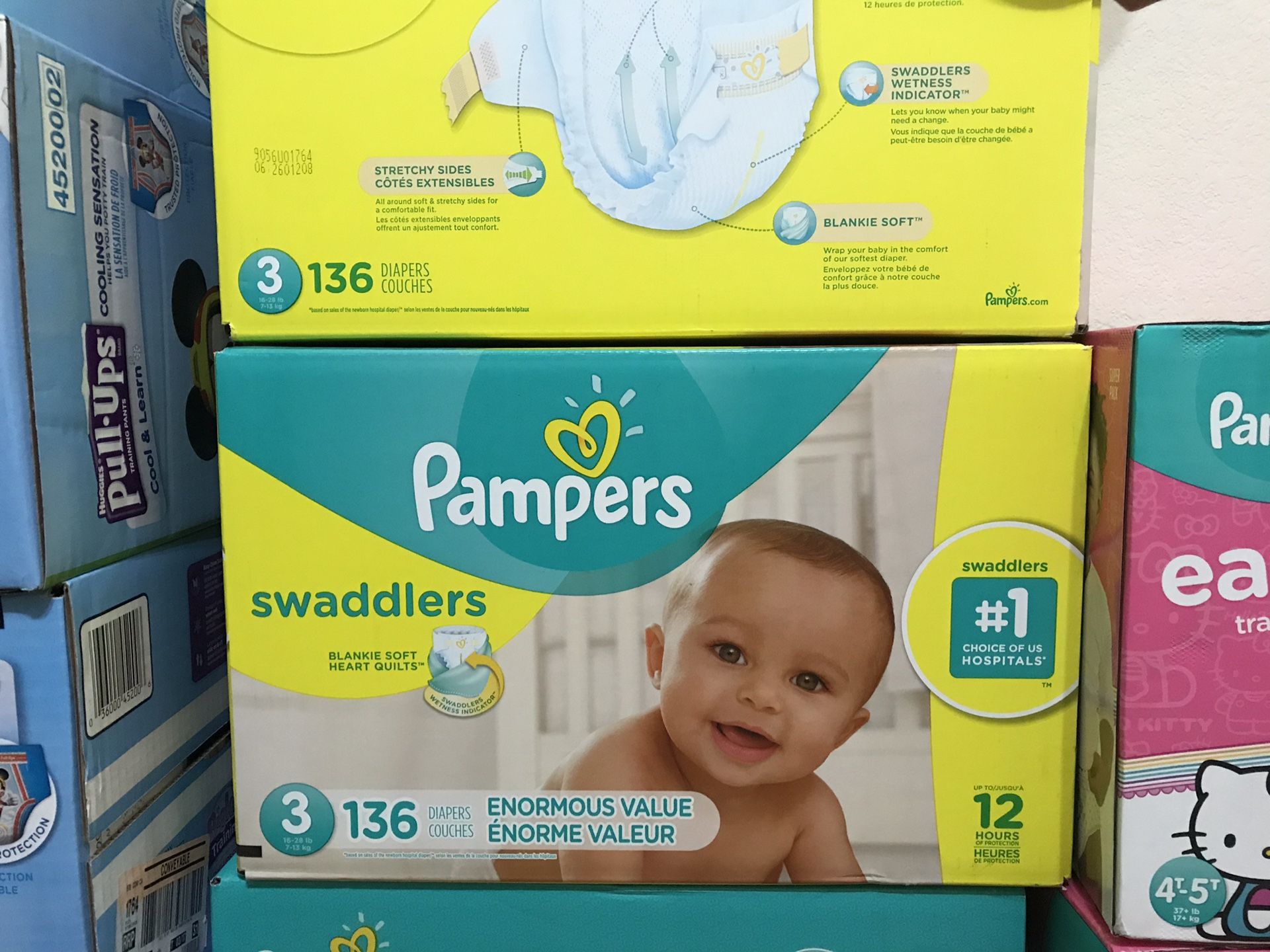 Pampers swaddlers size 3