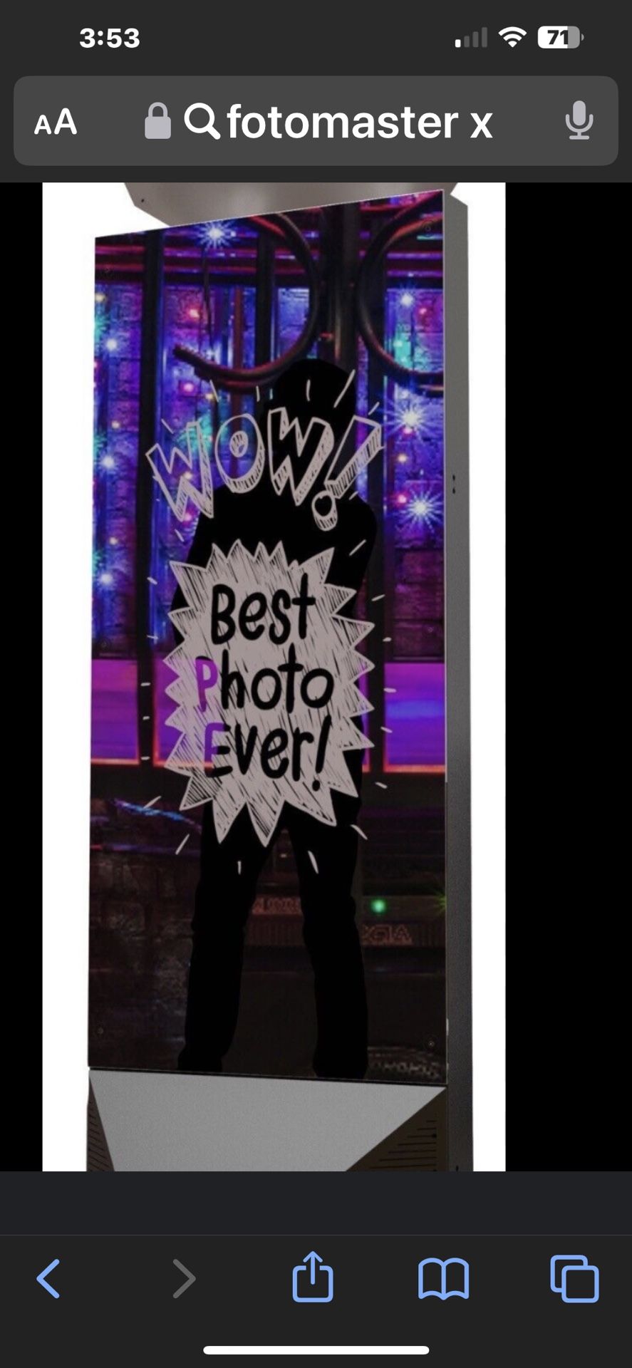 Foto Master x Photo Booth W Entire Setup