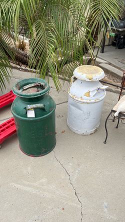 Vintage milk cans
