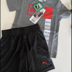 Boy Or Girls XXS 3/4 Puma Short Set - New