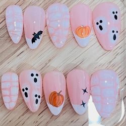 spooky press on nails 