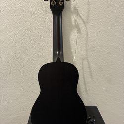 Luna Vintage Mahogany Soprano Ukulele Black Satin