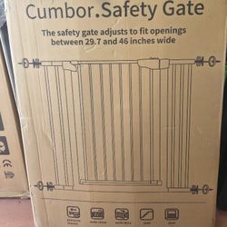 Extra Tall Metal Baby Gate, Pressure Mount W Door