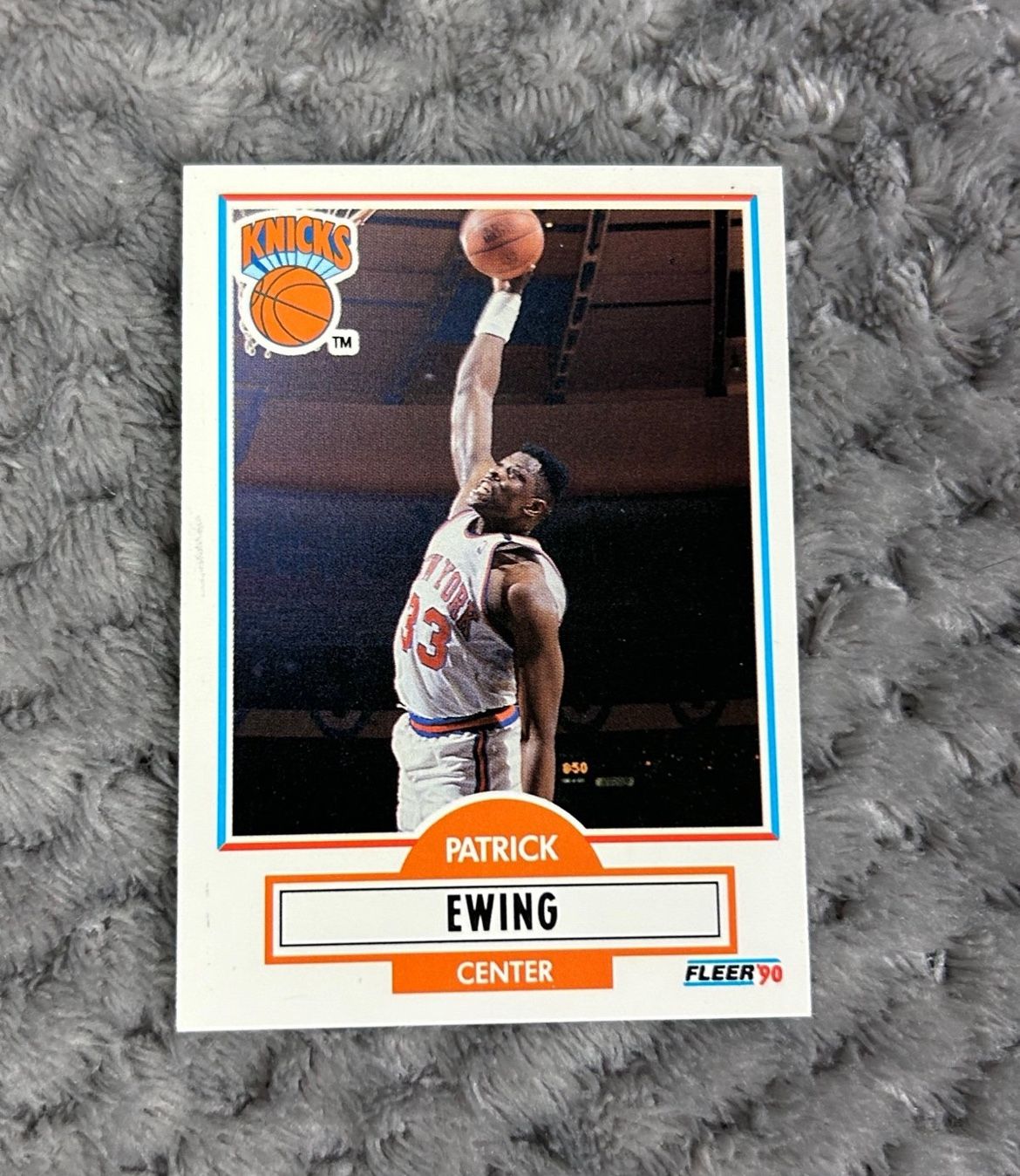 1990 Fleer Patrick Ewing Card