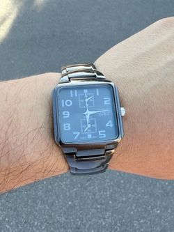 Men’s Element New York Tank Style Watch Gunmetal Black