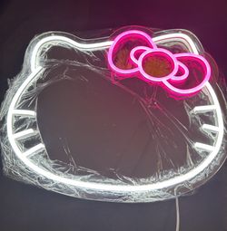 Hello Kitty Mirror Neon LED Sign