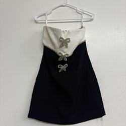 Intermix Black And White Dress