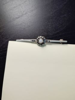 Vintage Sterling Silver and Marcasite Brooch