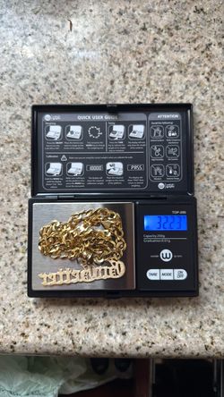 10K GOLD CHAIN 32.2 GRAMS 22” INCHES 7MM
