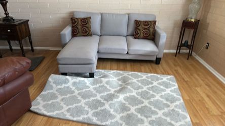 Love seat couch with extension