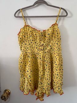 Urban outfitters yellow romper