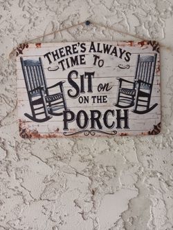 Rustic looking wooden sign