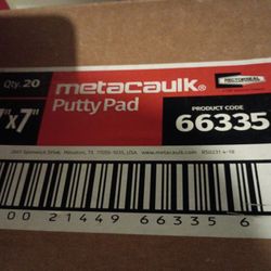 7x7 Metacaulk Putty Pads  5 Boxes And  5. Fire Tape  Hi