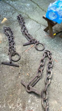 Heavy Duty Iron Chains with Hardware
