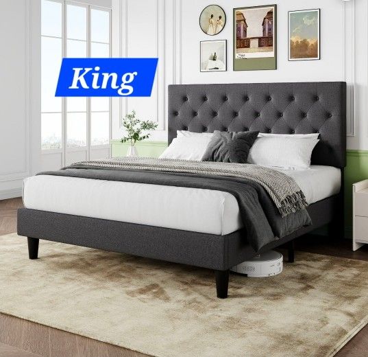 King Bedframe And Mattress