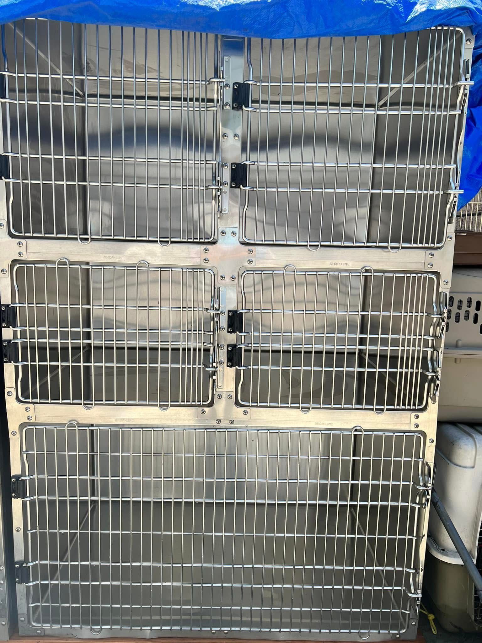 Shorline shor-line Stainless Steel Vet Kennel Cages