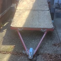 Trailer. Folding Flat Bed. 4' × 8'