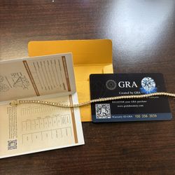 VVS1 Moissanite Bracelet 2mm 