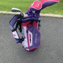 Top Flite Left Hand 5 Piece Kids Golf  Clubs 