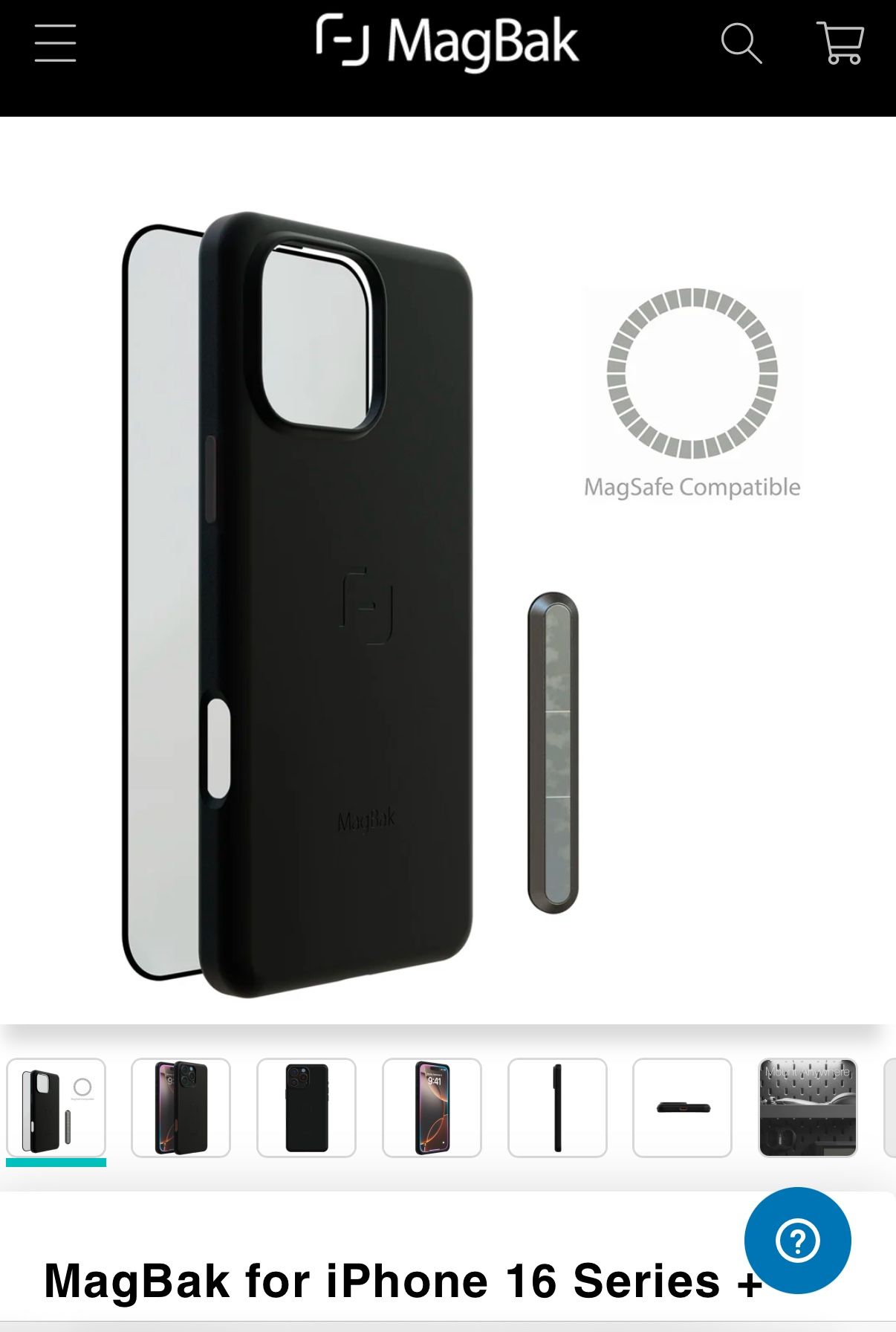 Magbak Classic Case For iPhone 16 Pro + Screen Protector