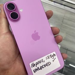 Pink iPhone 16 & 16 Plus Unlocked. Cash Or $50 Down W Approval 