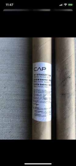 Weight lifting bar single piece chrome 84”