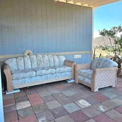 Quality Wicker Couch And Over Size Sofa Chair