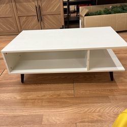 Coffee Table with Storage, Mid Century Modern