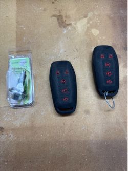 Key fob covers and oil drain plug for mustang