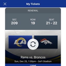 Rams vs Broncos @ SoFi 