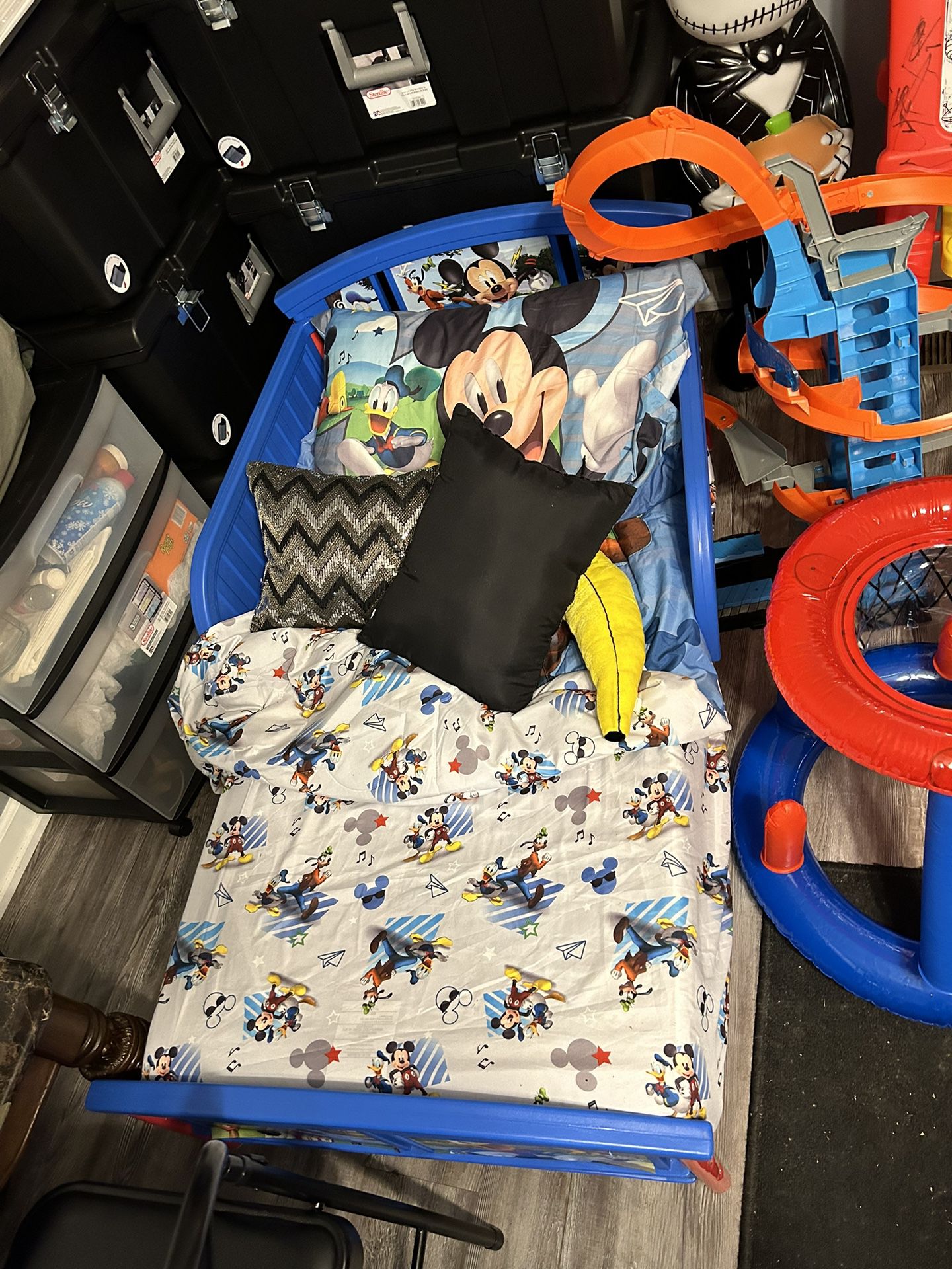 Mickey Mouse Toddler Bed With Mattress
