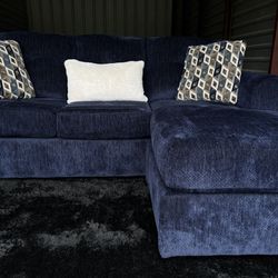 Nice Dark Blue Sectional Sofa