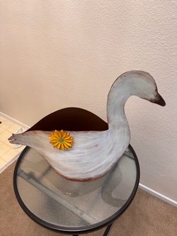 Decorative Metal Duck Planter