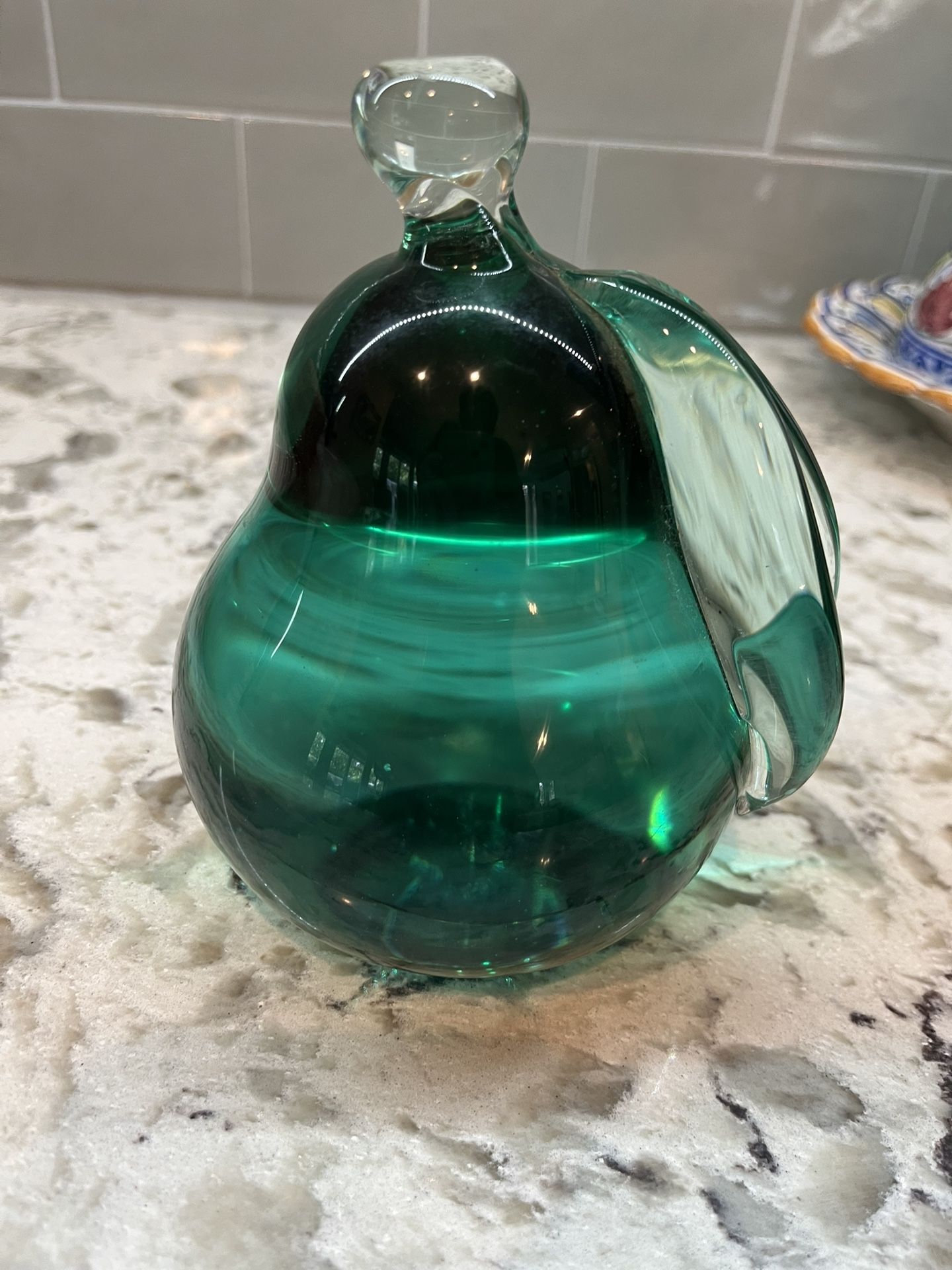 Antique Blown Glass Book End