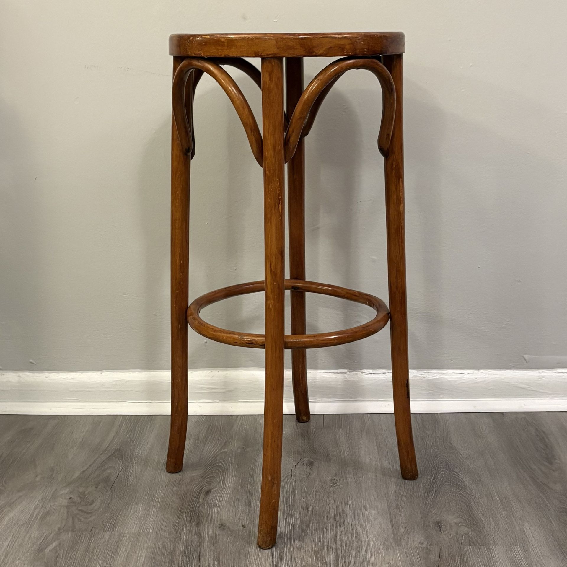 Bent Wood Barstool or Accent Table
