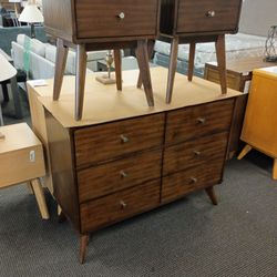 Mid-Century Modern Dresser & Nightstand Set 