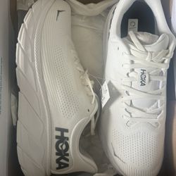 New All White Hokas Size 12