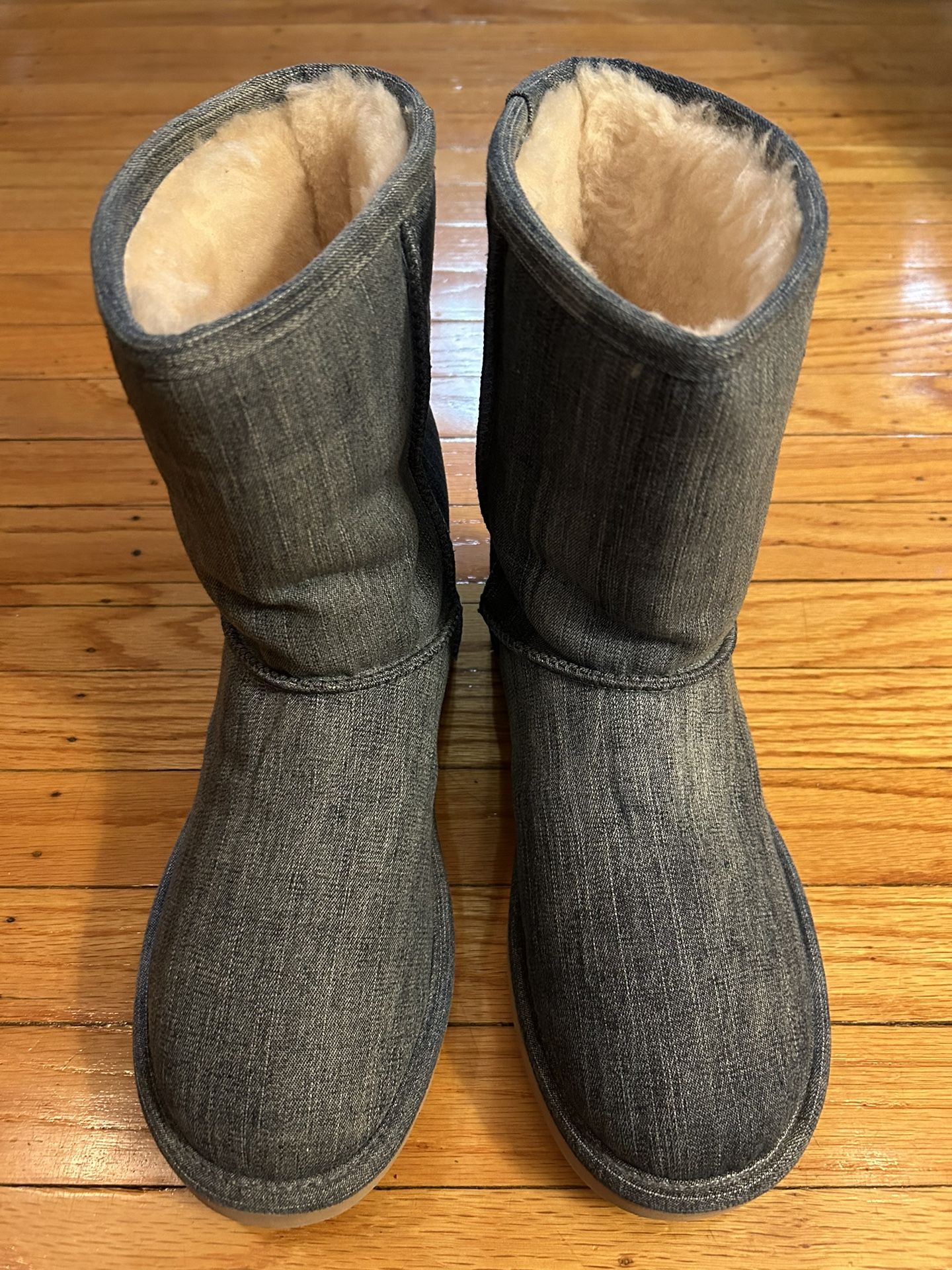 Women's Blue Classic Short Denim UGG Boots