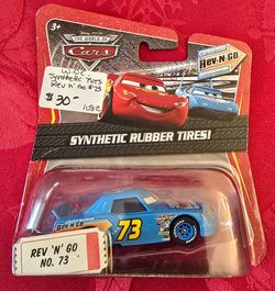 Disney Pixar Cars Rev 'N' Go No. 73 Synthetic Rubber Tires K-Mart Exclusive