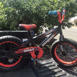 Child Kid Children 16” Wheels Mongoose Erupt FatTires Bike Bicycle Like New 