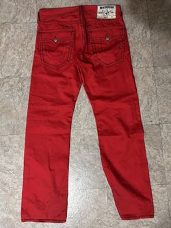Red True Religion Jeans