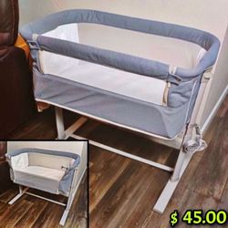 Ronbei Baby Bedside Sleeper Light Gray 