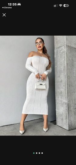 Medium VaVaBold Off Shoulder Backless Bodycon Dress Maxi Women Outfit