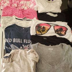 Assorted Womens tops Blouses Pants nightys size M $1 each