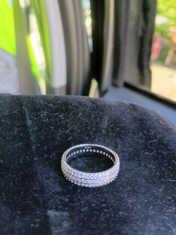 Silver Diamond 💍 Band Ring
