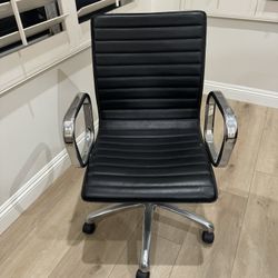 Crate Barrel Leather Chair